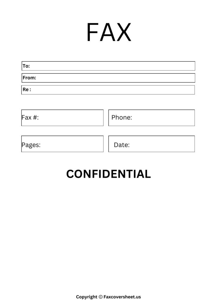 Free Confidential Fax Cover Letter Template