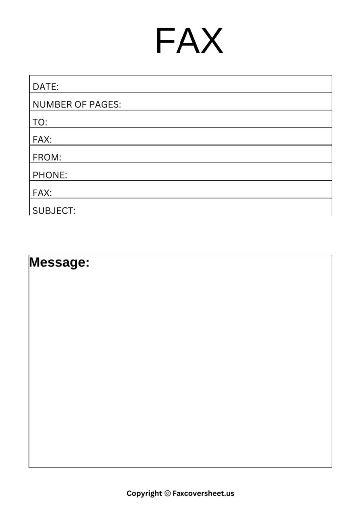 Confidential Fax Cover Sheet 