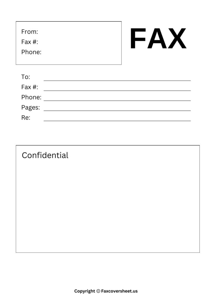 Free Professional Fax Cover Letter Template